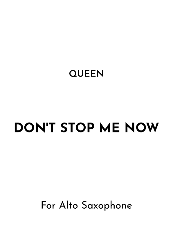 Don't Stop Me Now (arr. Jireh J.)
