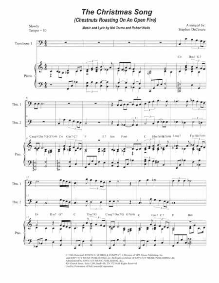The Christmas Song (Chestnuts Roasting On An Open Fire) (arr. Stephen DeCesare)