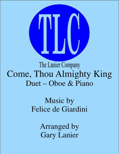 COME, THOU ALMIGHTY KING (Duet – Oboe and Piano/Score and Parts) (arr. Gary Lanier)