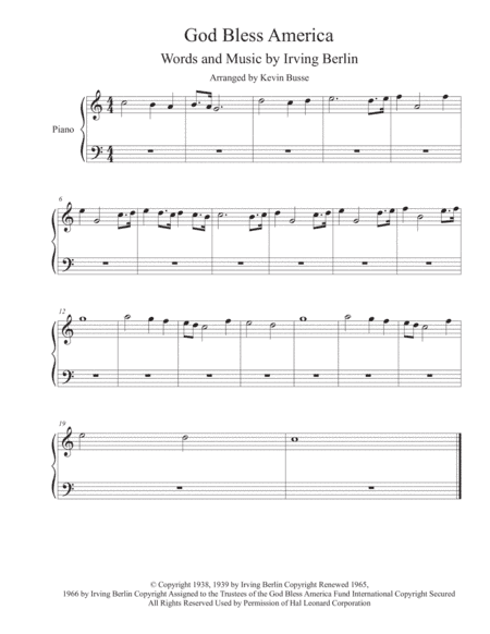 God Bless America (arr. Kevin Busse)