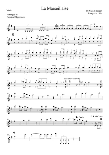 La Marseillaise (arr. Adelaide String Duo)