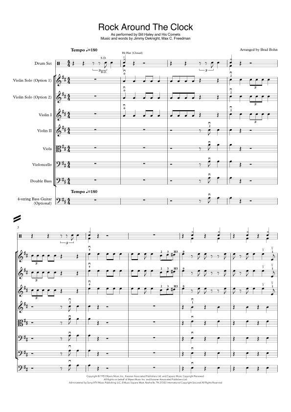 Rock Around The Clock (arr. Brad Bohn)