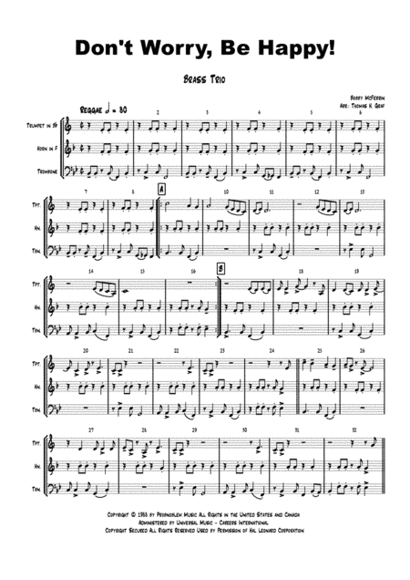 Don't Worry, Be Happy (arr. Thomas H. Graf)