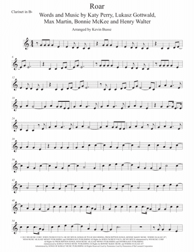 Roar (arr. Kevin Busse)