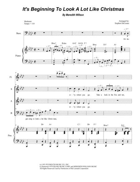 It's Beginning To Look Like Christmas (arr. Stephen DeCesare)