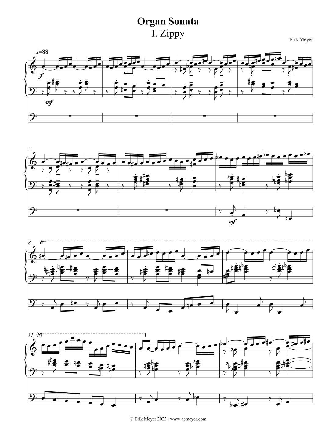 Organ Sonata