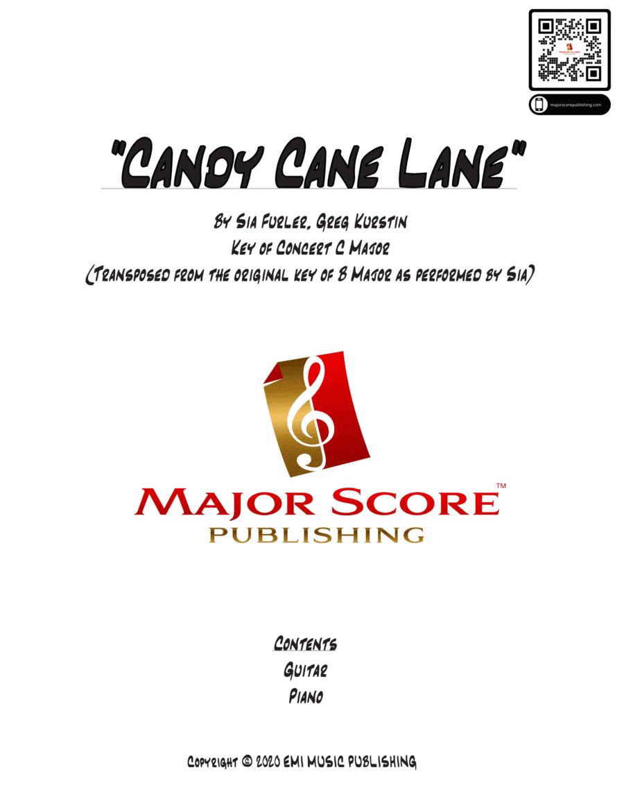Candy Cane Lane (arr. MAJOR SCORE PUBLISHING TM.)