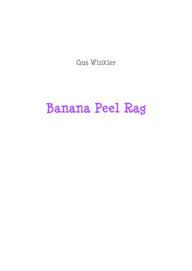 Banana Peel Rag (arr. Jope)
