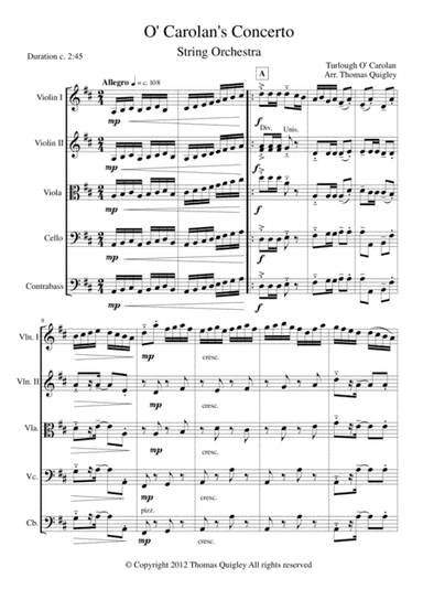 O Carolan's Concerto (arr. Thomas Quigley)