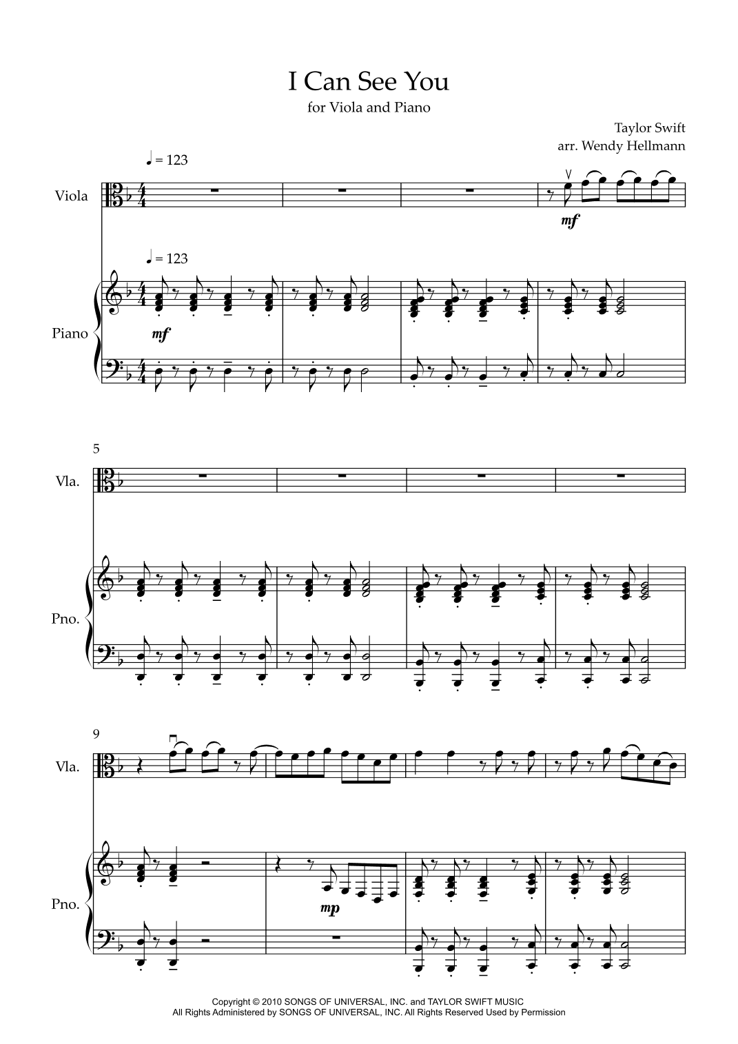 I Can See You (arr. Wendy Hellmann)