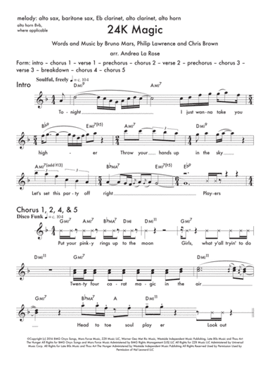 24K Magic (arr. Andrea La Rose)