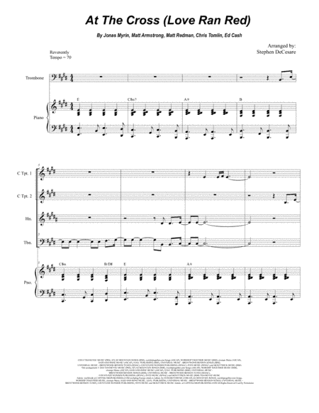 At The Cross (love Ran Red) (arr. Stephen DeCesare)