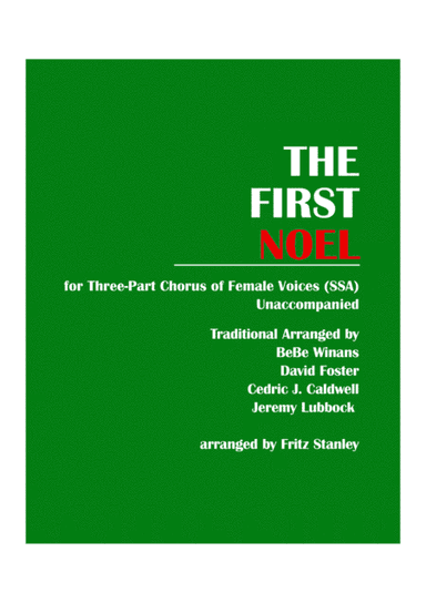 The First Noel (arr. Fritz Stanley)