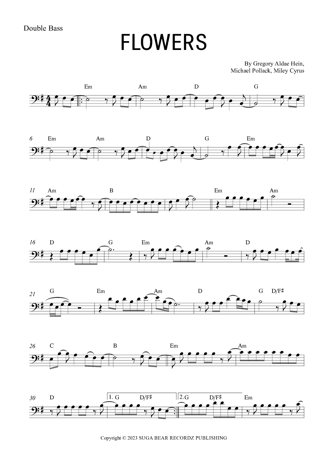 Flowers (arr. Gabriel Oliveira)