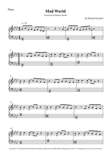Mad World (arr. Wesley S. SIlva)