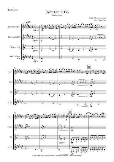How Far I'll Go (arr. Fabio Britto)