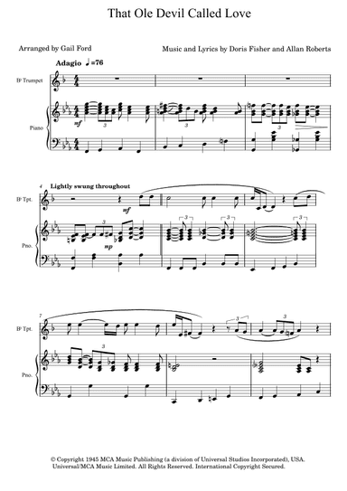 That Ole Devil Called Love (arr. Gail Ford)