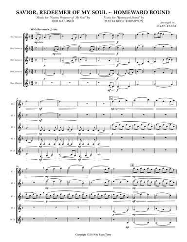 Savior, Redeemer of My Soul ~ Homeward Bound (arr. Ryan Terry)