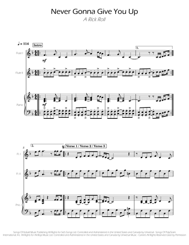 Never Gonna Give You Up (arr. Ygor Nunes)
