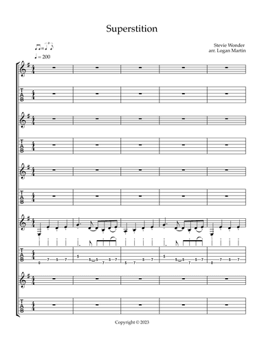 Superstition (arr. Logan Martin)