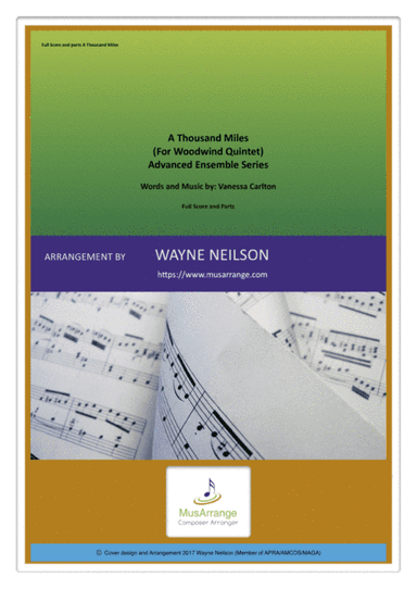 A Thousand Miles (arr. Wayne Neilson (APRA/AMCOS/MAGA))