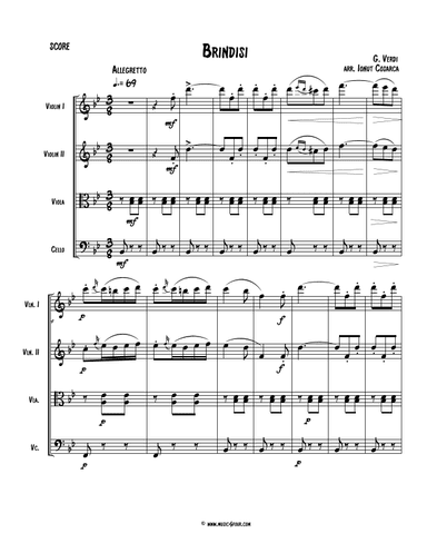 Libiamo ne' lieti calici from "La Traviata" (arr. Ionut Cosarca)