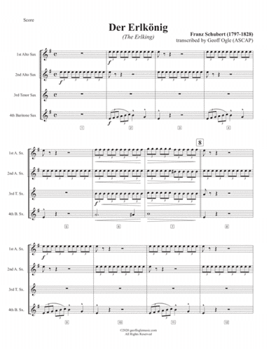 Der Erlkönig (arr. Geoff Ogle (ASCAP))