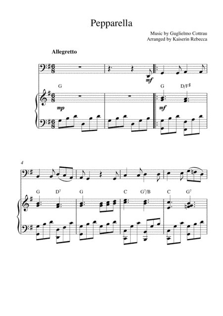 Pepparella (arr. Kaiserin Rebecca)