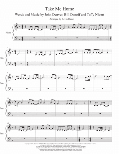 Take Me Home, Country Roads (arr. Kevin Busse)