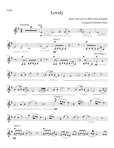 Lovely (arr. Kimberly Hope)