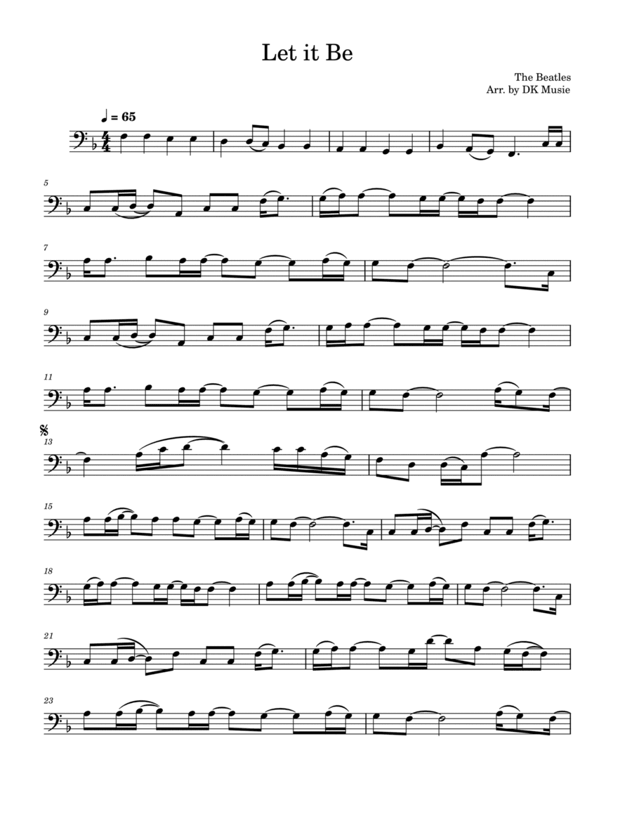 Let It Be (arr. DK Music)