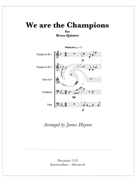 We Are The Champions (arr. James Haynor)