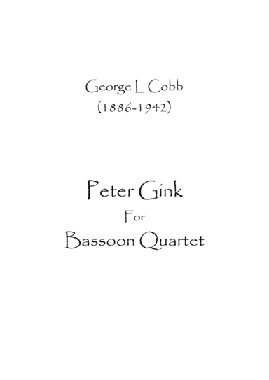 Peter Gink (arr. Spence Bundy)