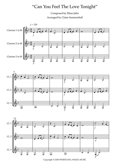 Can You Feel The Love Tonight (arr. Claire Summerbell)