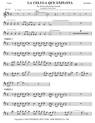 La Celula Que Explota (arr. Jorge Juárez)