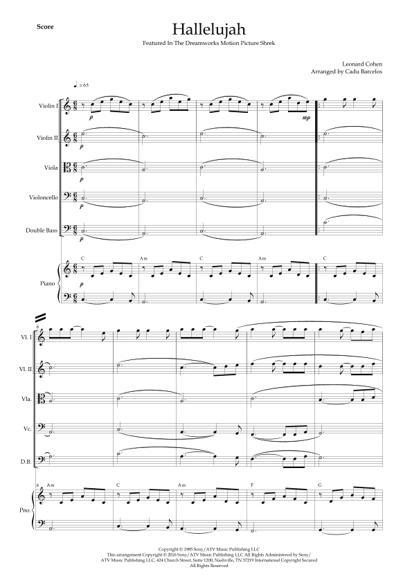 Hallelujah (arr. Cadu Barcelos)