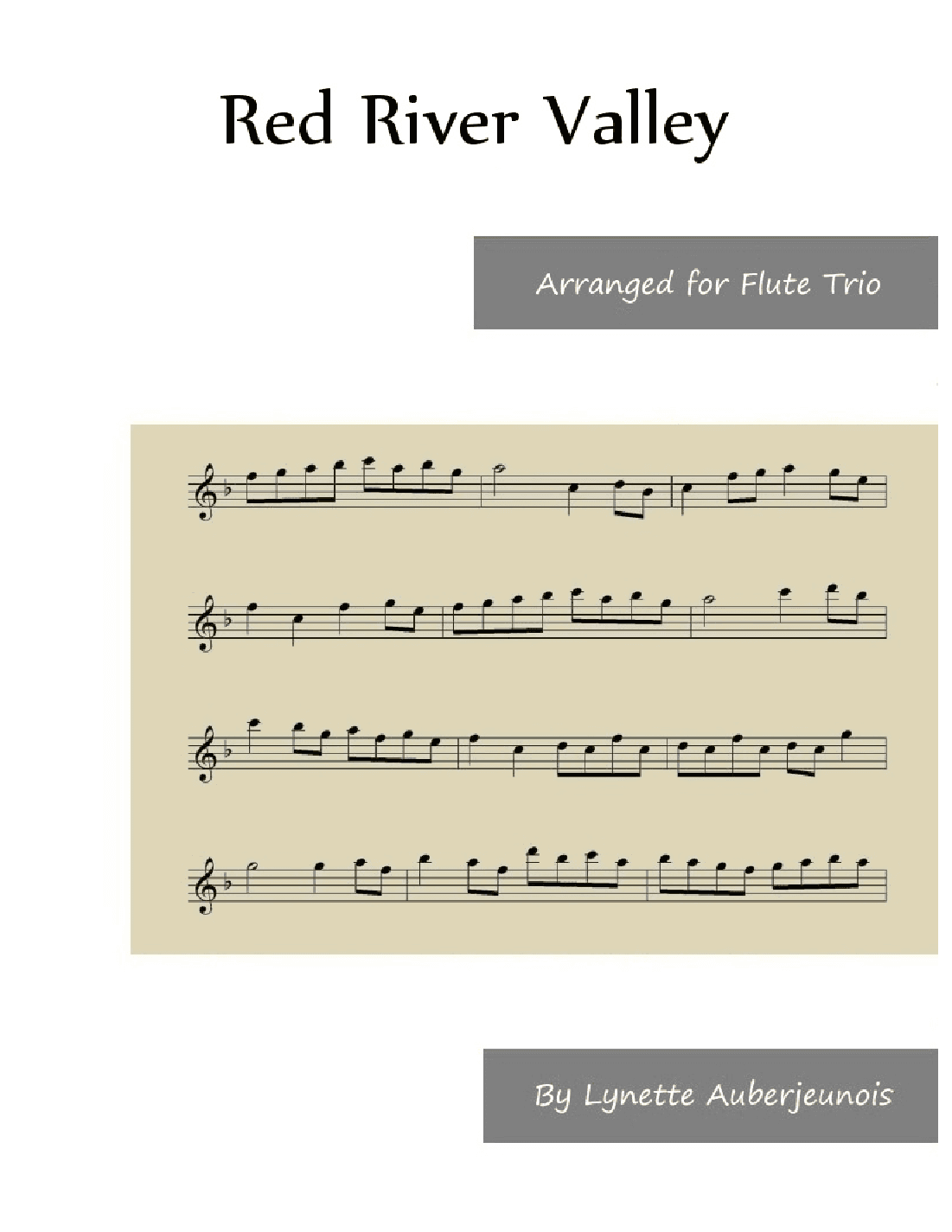 Red River Valley - Flute Trio (arr. Lynette Auberjeunois)