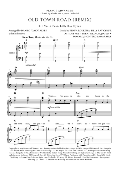 Old Town Road (remix) (arr. Danilo "Daca" Alves)