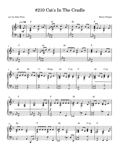 Cat's Cradle (arr. John Fries)