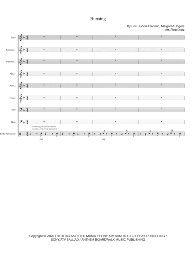 Burning (arr. Rob Dietz)