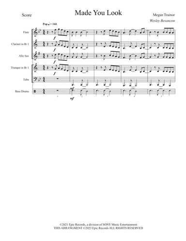 Made You Look (arr. Wesley Besancon)