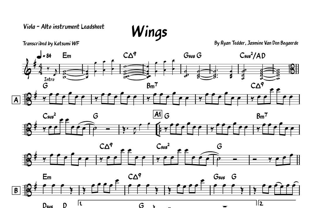 Wings (arr. Katsumi WF)