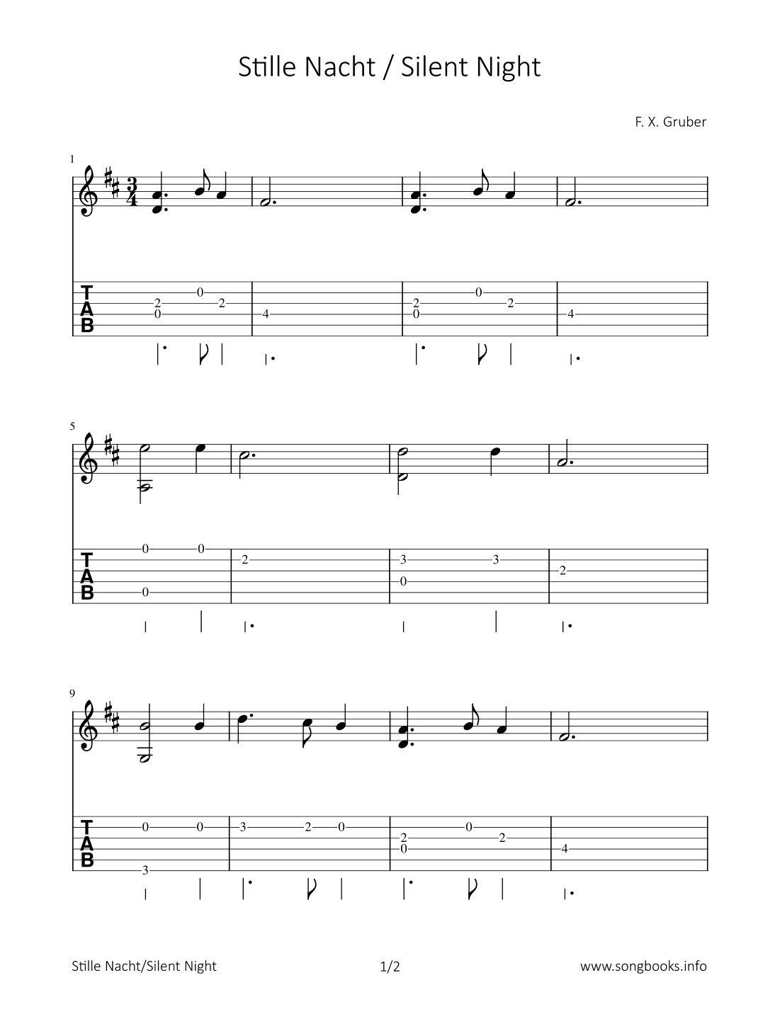 Stille Nacht / Silent Night (arr. Bettina Schipp)