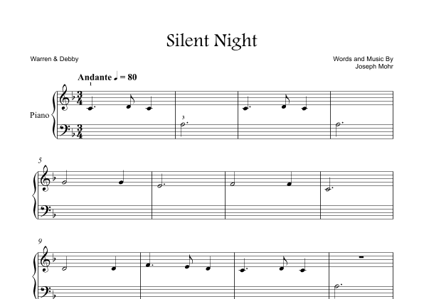 Silent Night (arr. Warren & Debby)