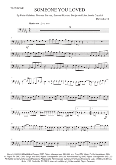 Someone You Loved (arr. Darren Lloyd)