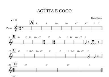 Aguita E Coco (arr. Mateo Aguilar)