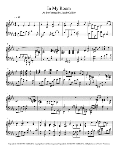 In My Room (arr. Walter Whitton)