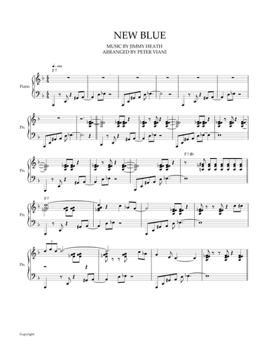 New Blue (arr. Peter Viani)