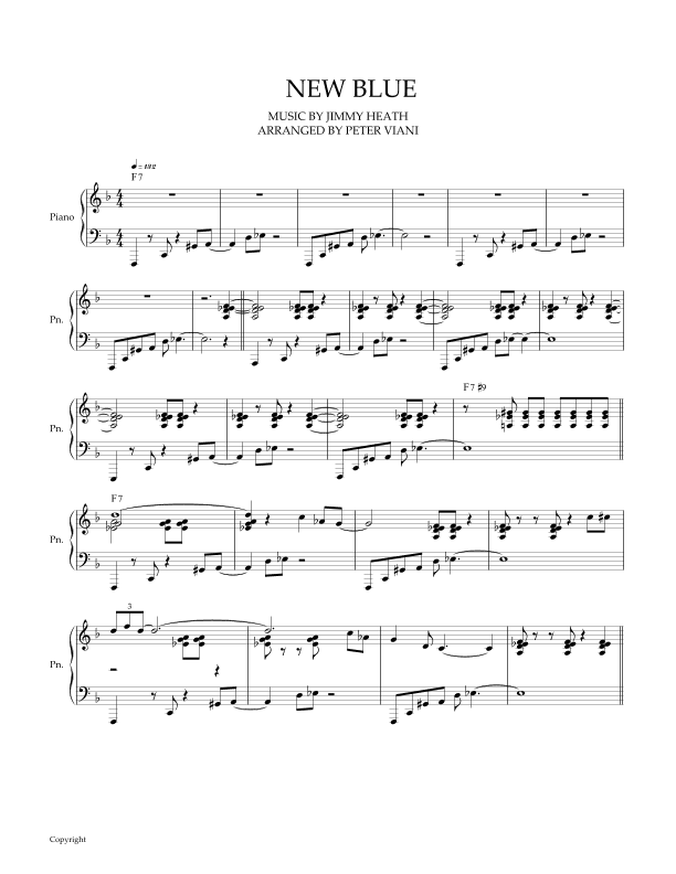 New Blue (arr. Peter Viani)