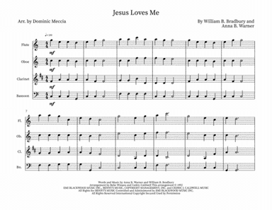 Jesus Loves Me (arr. Dominic Meccia)